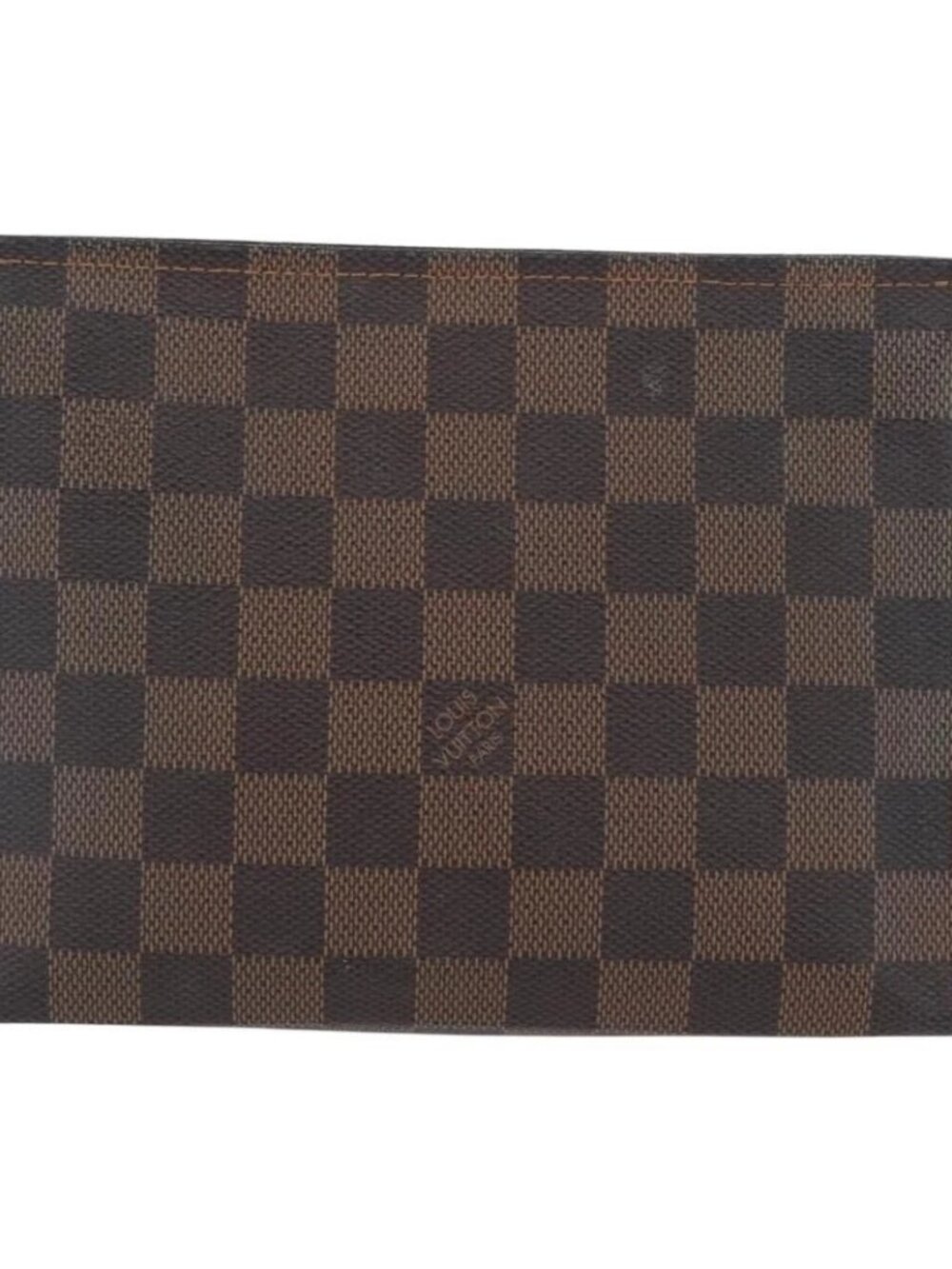 LOUIS VUITTON Damier Ebene Poche Toilette 19 Pouch N47544 LV Auth ka2972